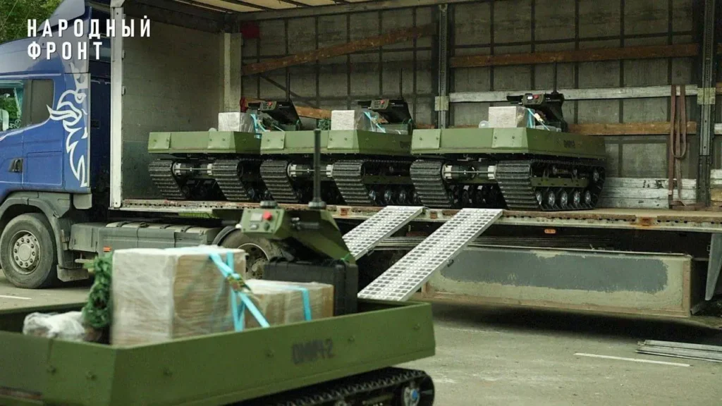 Ground robotic complexes inside the truck