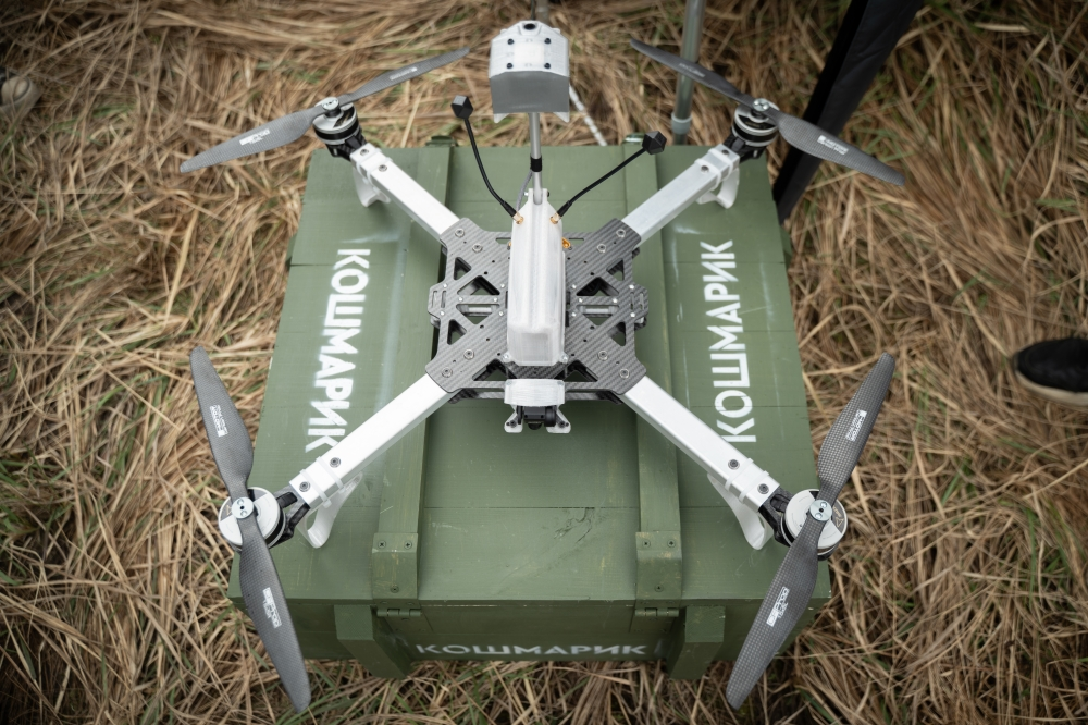 Bomber drones have arrived on the DOT-Chain Defence marketplace, and are already being delivered to combat brigades