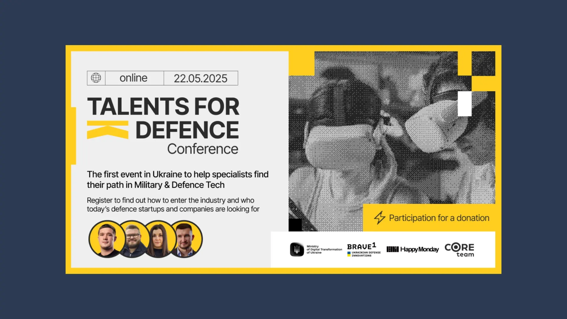 CORE Team and Happy Monday to host online conference on careers in defence tech