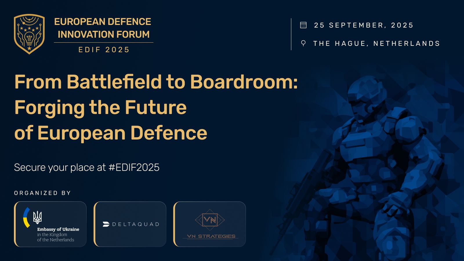 Ukrainian defence technologies to be presented at EDIF in the Hague